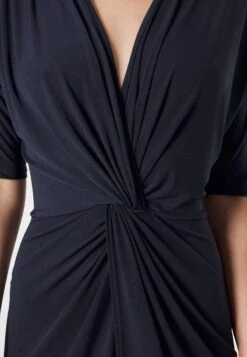 Knot Midi Dress - Jersey Dress - Navy Blue -Wal G 7e00e062fe494343baa88e3a488b2163