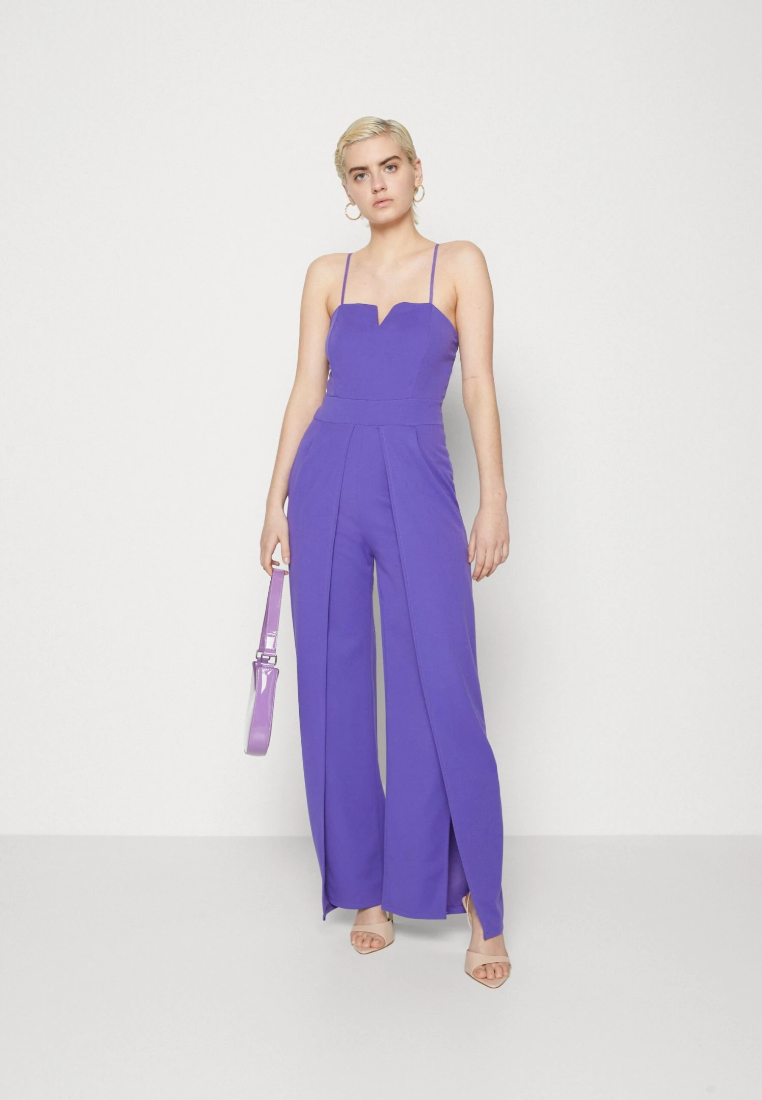 Wal G Dandy V Neck - Jumpsuit - Purple 2 Wal G Dandy V Neck - Jumpsuit - Purple - Image 2
