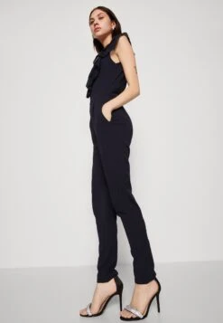 Wal G Priya Ruffle - Jumpsuit - Navy Blue -Wal G 81f151716dd54d52ac964db728f9e351