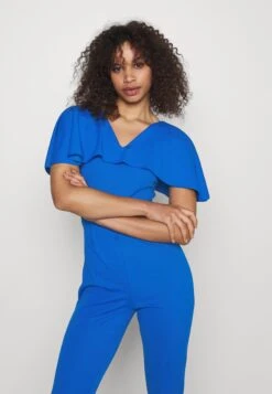Liyavi Cape Sleeve- Jumpsuit - Electric Blue 10 Liyavi Cape Sleeve- Jumpsuit - Electric Blue -Wal G 846f15b402e442678ded3ed4925add0d