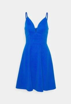 Wal G Vincent Skater Dress - Jersey Dress - Electric Blue -Wal G 87b025be3ff44a318abd943bf1c09e6e