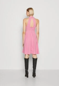 Wal G Nelly Cross Neck Skater - Jersey Dress - Rose Pink -Wal G 884def4e4c624761831269e1ff74291f