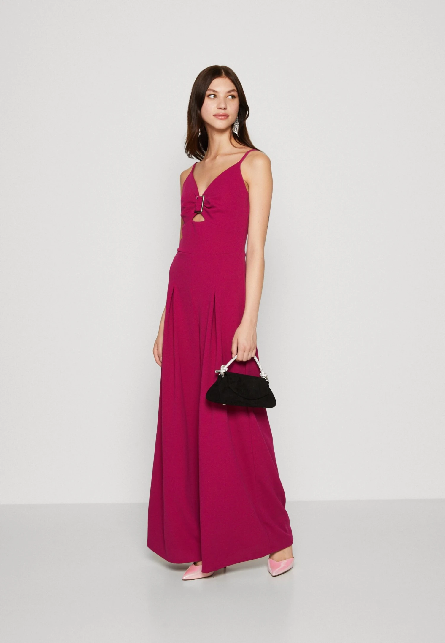 Wal G Charlie Buckle - Jumpsuit - Raspberry 2 Wal G Charlie Buckle - Jumpsuit - Raspberry - Image 2