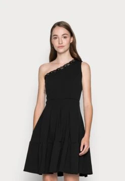 Wal G Janine Skater Dress - Jersey Dress - Black