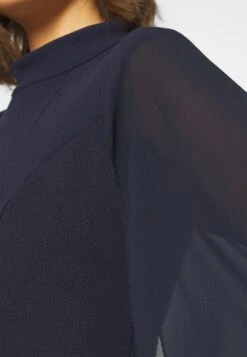 Wal G Cape Sleeve Dress - Cocktail Dress / Party Dress - Navy Blue -Wal G 8c54e48d5e7d4f8d9d98a945baaf3a9a