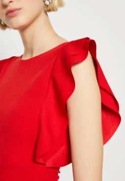 Wal G Jai Ruffle Maxi - Occasion Wear - Red -Wal G 8ce2ab785d1446fab9dfee1ae9466037