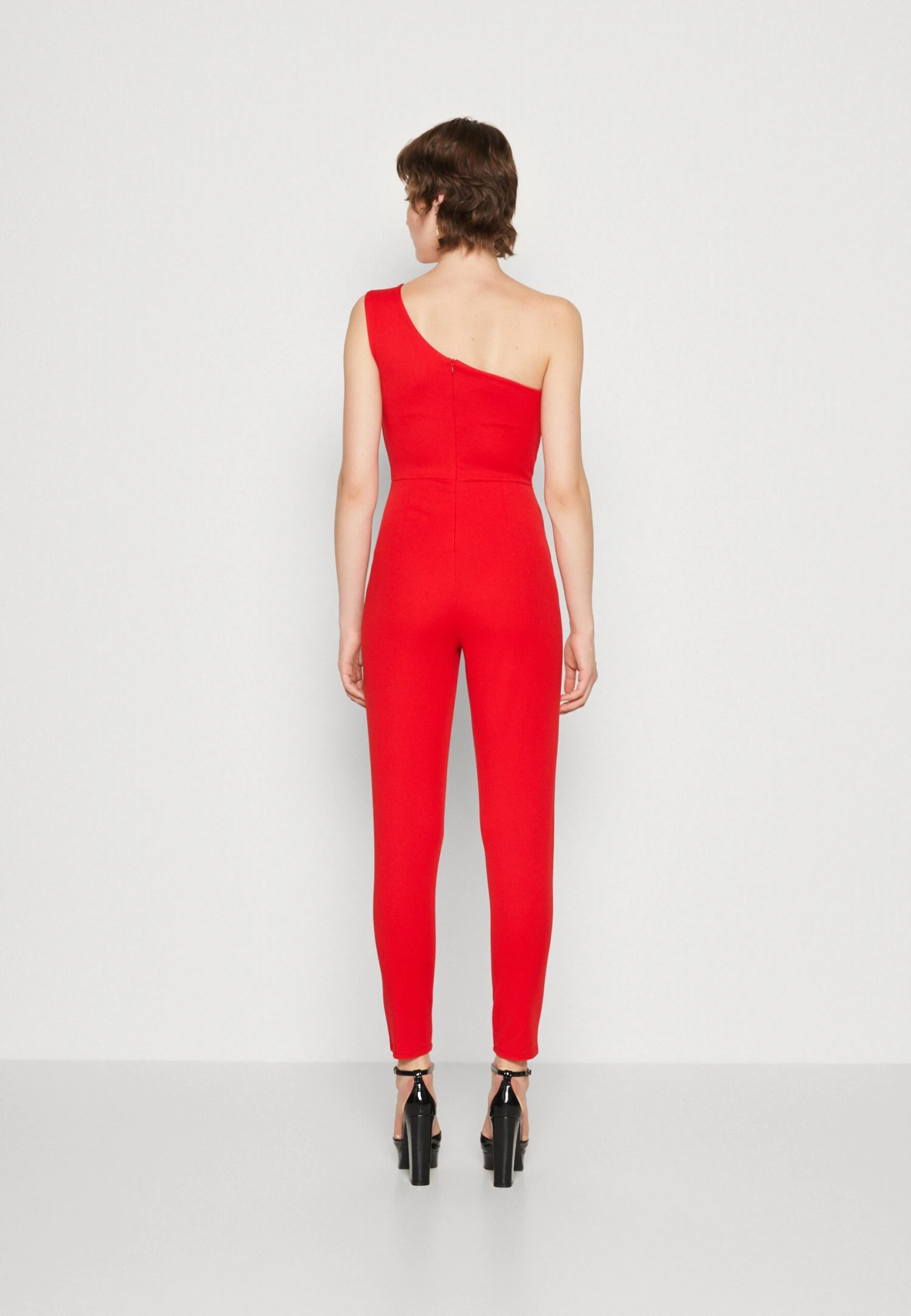 Wal G Mica Cut Out- Jumpsuit - Red 3 Wal G Mica Cut Out- Jumpsuit - Red - Image 3