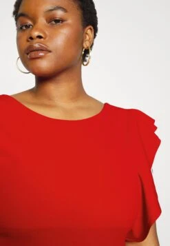 Rusie Ruffle Midi - Cocktail Dress / Party Dress - Red 11 Rusie Ruffle Midi - Cocktail Dress / Party Dress - Red -Wal G 908cc00d02124f47bf67b559640c38a5