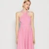 Wal G Nelly Cross Neck Skater - Jersey Dress - Rose Pink