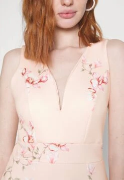 Wal G Wedding Alma V Neck Midi - Jersey Dress - Light Pink -Wal G 9d9d7ad099b24b3db97c13a1cc9e9f1d