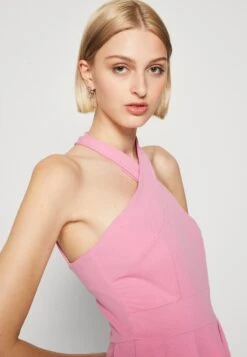 Wal G Nelly Cross Neck Skater - Jersey Dress - Rose Pink -Wal G a2a949eba7f842bb82fadb64118f13a1