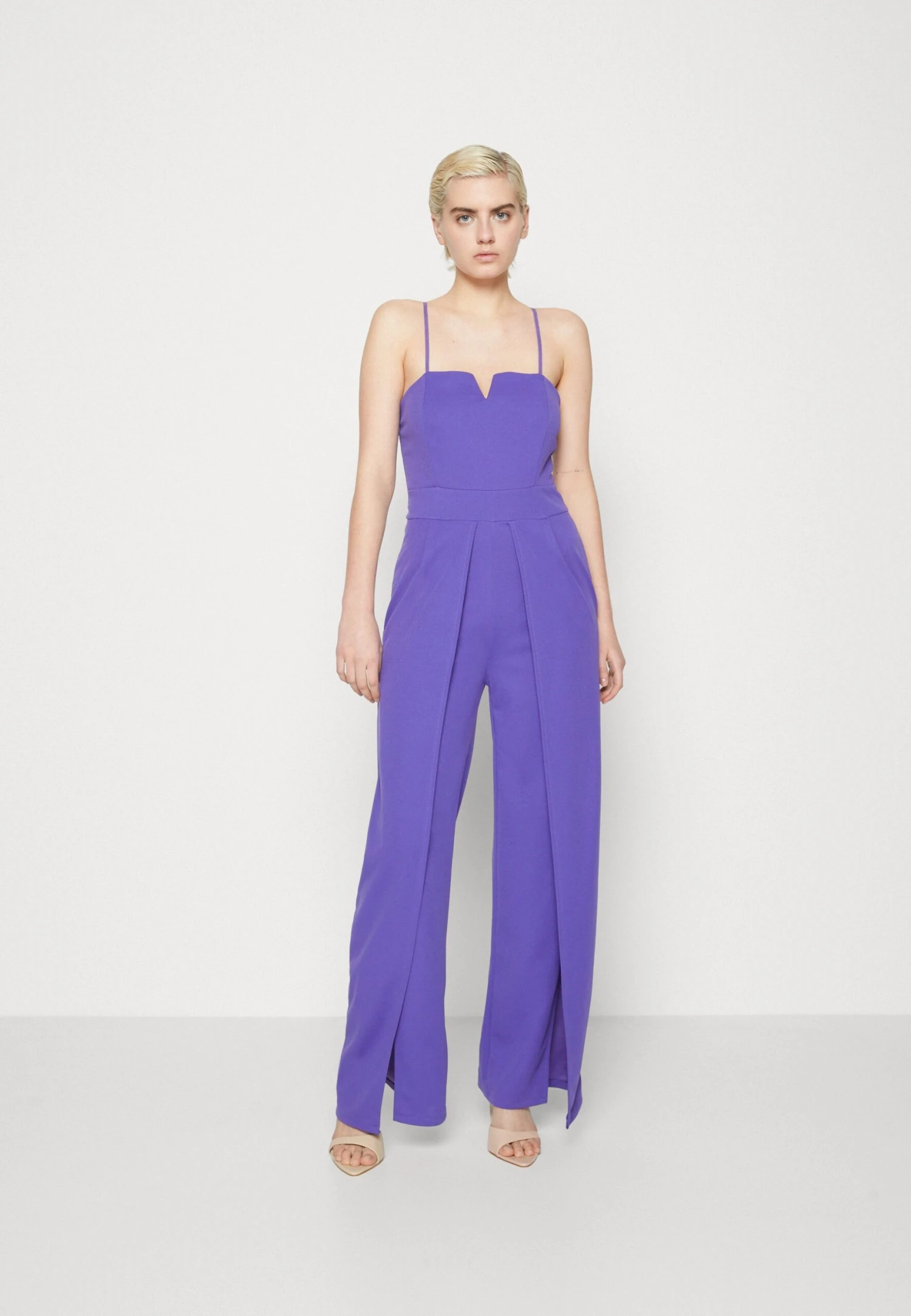 Wal G Dandy V Neck - Jumpsuit - Purple 1 Wal G Dandy V Neck - Jumpsuit - Purple