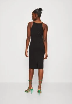 Wal G Harriet Halter Midi Dress - Jersey Dress - Black -Wal G a38959e50c9d4f7a8c07479f25b2be43