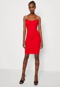 Wal G Valentines Valentina Bodycon Mini - Jersey Dress - Red -Wal G a41df85499894e16ba38ff987107d706