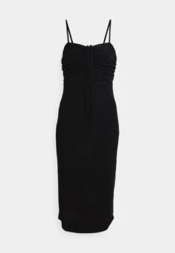 Wal G Cyndee Front Tie Midi Dress - Shift Dress - Black 8 Wal G Cyndee Front Tie Midi Dress - Shift Dress - Black -Wal G a57b7800cdfe4039b9362b7b691c02b9