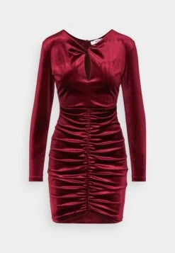 Wal G Valentines Dolly Cut Out Mini - Cocktail Dress / Party Dress - Wine -Wal G a8b9c191956b4876a5c6f8e475450618