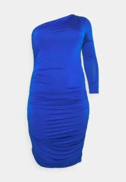 Betty One Sleeve Midi - Jersey Dress - Electric Blue -Wal G aa593278bf8b4060b93495d6cd03e598