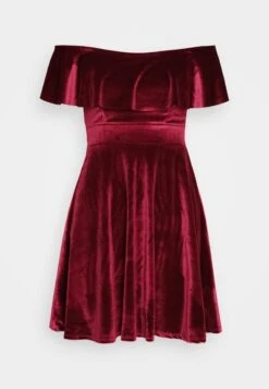 Wal G Stacey Skater - Cocktail Dress / Party Dress - Wine -Wal G aaf8253483af46f9b27eb21c7689fdda