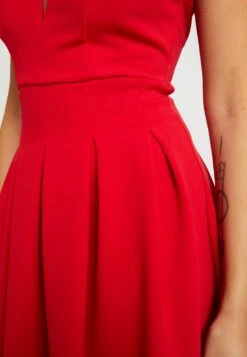 Eloise V Neck Skater Dress - Cocktail Dress / Party Dress - Red 9 Eloise V Neck Skater Dress - Cocktail Dress / Party Dress - Red -Wal G ac6077746526485e851e7a10ee8e65c9