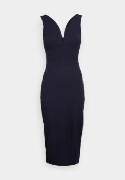 V Neck Midi - Cocktail Dress / Party Dress
