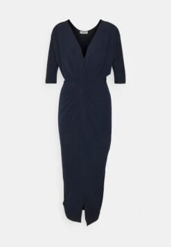 Knot Midi Dress - Jersey Dress - Navy Blue -Wal G b262de05eeea43bca9dc26712b295fcf