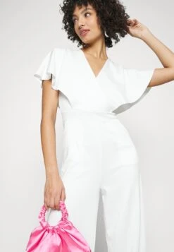 Wedding Betty V Neck Wrap - Jumpsuit - White 10 Wedding Betty V Neck Wrap - Jumpsuit - White -Wal G b2be8dc283c04e949a194b3f609b96e3