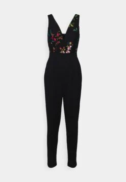 Wal G Print Contrast Plunge - Jumpsuit -Wal G ba059ad20b574b2784080a18035492dd