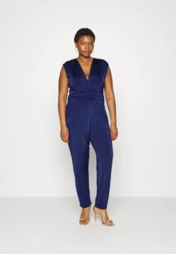 Nola V Neck- Jumpsuit - Navy Blue