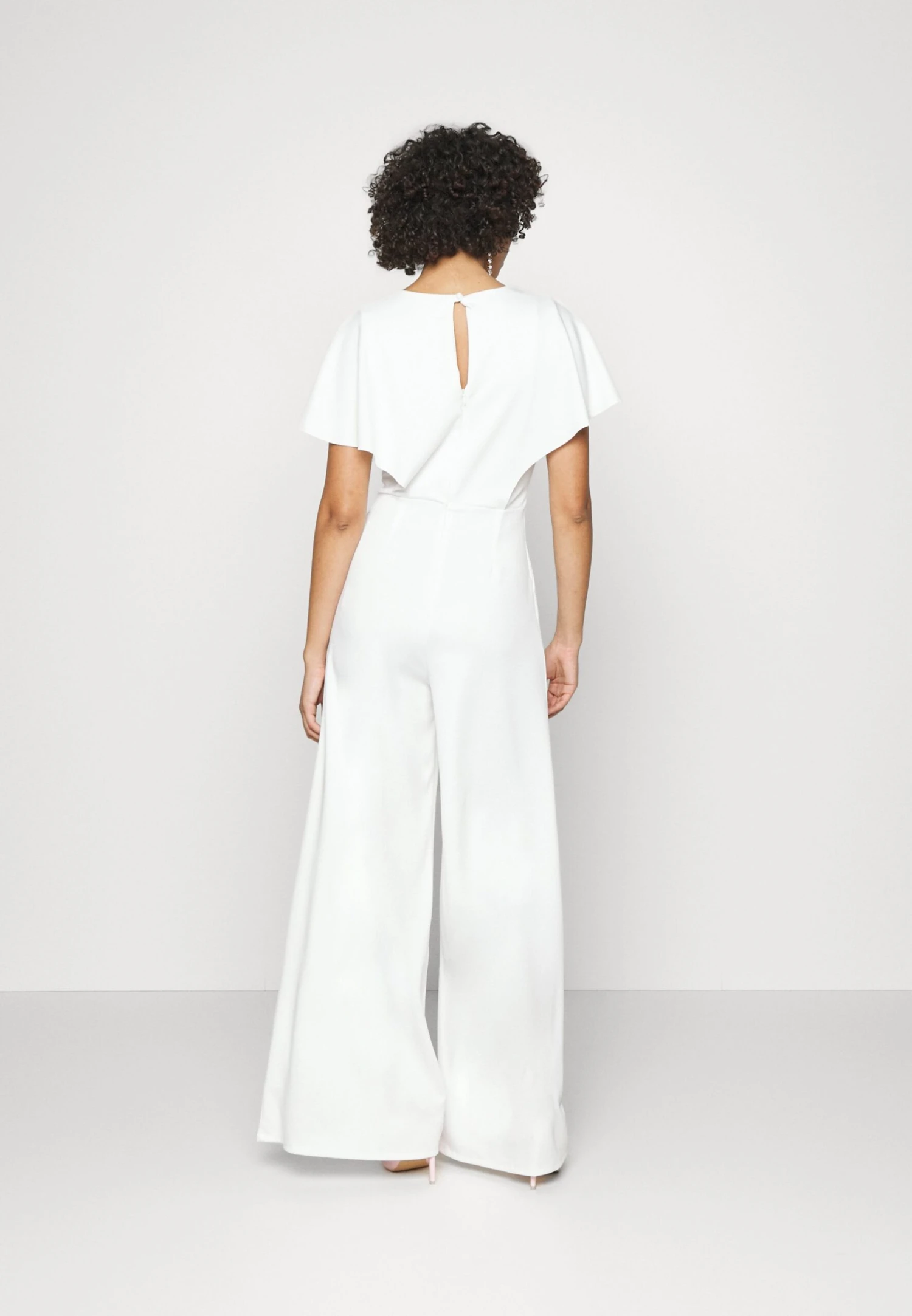 Wedding Betty V Neck Wrap - Jumpsuit - White 3 Wedding Betty V Neck Wrap - Jumpsuit - White - Image 3