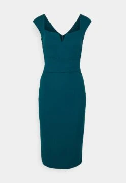 Wal G Nora Midi Dress - Jersey Dress - Dark Teal Blue -Wal G bed047058c9a409c89d70522a2c62c1d