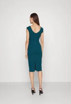 Wal G Nora Midi Dress - Jersey Dress - Dark Teal Blue -Wal G c36a0f2d61284a6e9e6a2c22dd36ead9