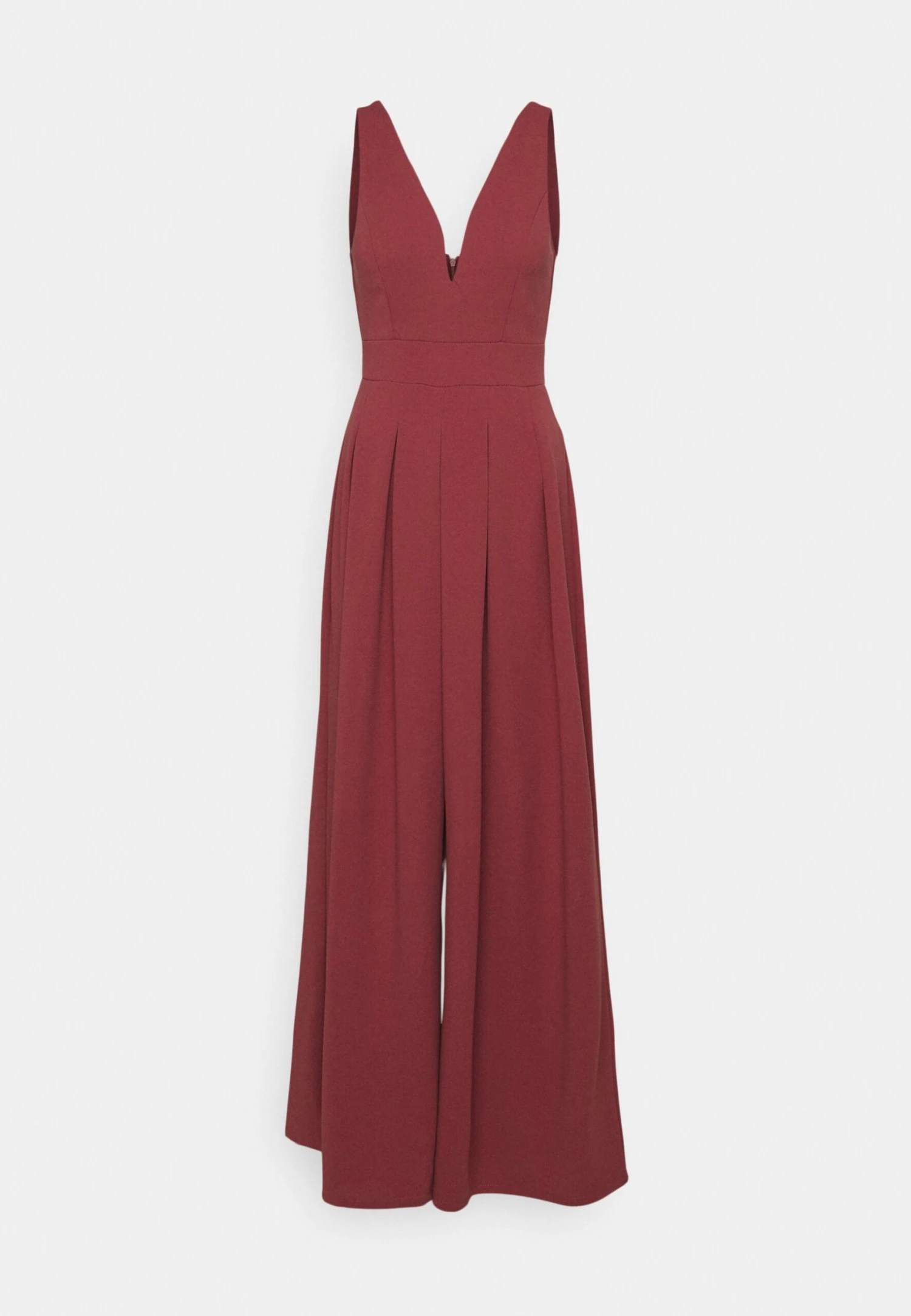 Wal G Alinali Pleated- Jumpsuit - Dark Mauve Pink 4 Wal G Alinali Pleated- Jumpsuit - Dark Mauve Pink - Image 4