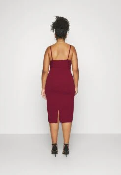 Curve Dolly Midi - Cocktail Dress / Party Dress - Wine 9 Curve Dolly Midi - Cocktail Dress / Party Dress - Wine -Wal G c891d7108a874cd78b96a59918812122