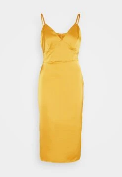 Wal G Ray Strappy Midi - Cocktail Dress / Party Dress - Yellow -Wal G cb545764969149dda4b23953470267e0
