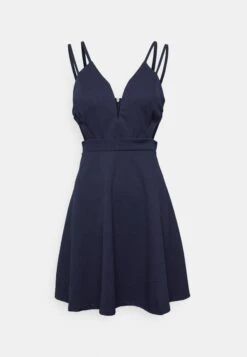 Milly Strap Skater - Cocktail Dress / Party Dress - Navy Blue -Wal G cd7fc23f709846779e51c51ecc806b1b