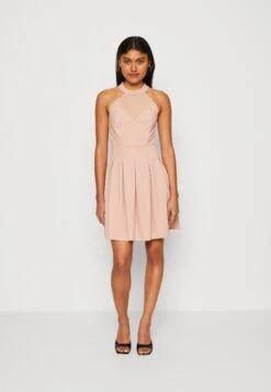 Wal G Bernice Skater Dress - Jersey Dress - Blush Pink