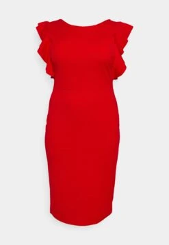 Rusie Ruffle Midi - Cocktail Dress / Party Dress - Red 10 Rusie Ruffle Midi - Cocktail Dress / Party Dress - Red -Wal G d3a2dde6b1cc4a72af3a4c903a0e4ed8