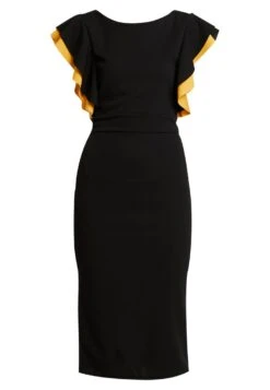 Wal G Kelly Ruffle Sleeve Midi Dress - Shift Dress -Wal G d759714ca54b49459176c6d97543331a
