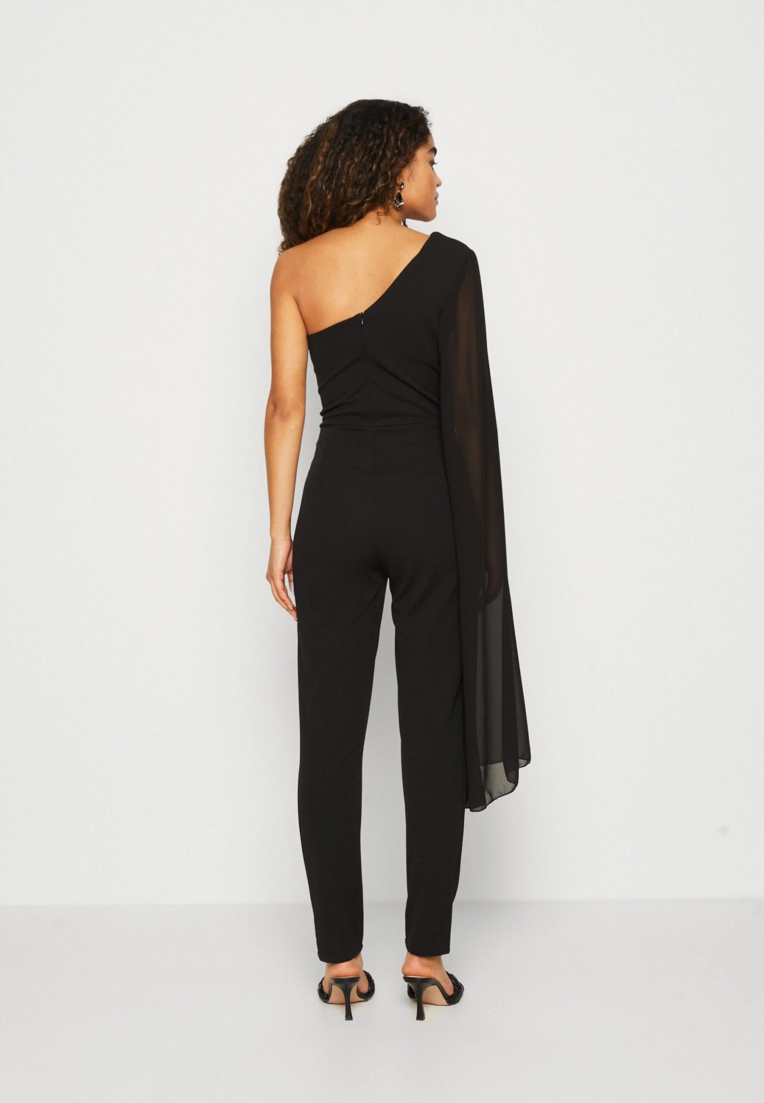 Wal G Loura Cape Sleeve - Jumpsuit - Black 3 Wal G Loura Cape Sleeve - Jumpsuit - Black - Image 3