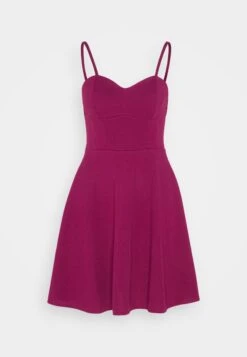 Wal G Asha Skater - Cocktail Dress / Party Dress - Plum -Wal G dee45431408d4c3c83c4e96dabbfa47a