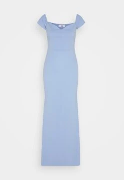 Wal G Rish Off Shoulder Maxi - Jersey Dress - Powder Blue -Wal G e0b6976a17ec45c3b2d5c8c3db8d3956
