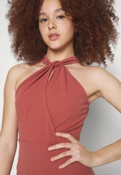 Wal G Halter Midi - Shift Dress - Dark Mauve Pink -Wal G e1e277e72c424642a0d9ace64dc8fb11