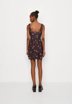 Wal G Valentines Elle Heart Skater - Jersey Dress - Black/Red -Wal G e38b96c1a55149da844f8afd399cef01