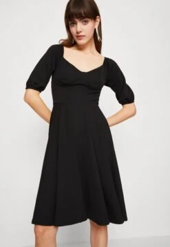 Wal G Alicia Midi Skater - Jersey Dress - Black -Wal G e620ab6bd48d49dc8d3ff0dac7ef3aeb