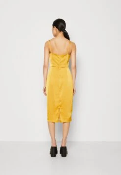 Wal G Ray Strappy Midi - Cocktail Dress / Party Dress - Yellow -Wal G e70402ae6bb844f082f40a35ed2fc0a8