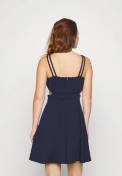 Milly Strap Skater - Cocktail Dress / Party Dress - Navy Blue -Wal G e8c09f19254241aba010cceb28b58466
