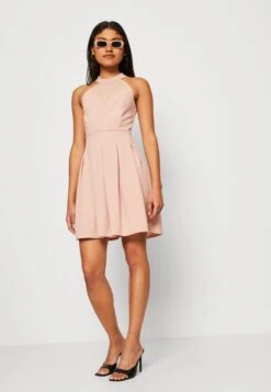 Wal G Bernice Skater Dress - Jersey Dress - Blush Pink -Wal G ea4e205a034243d28bdeb6d69b77dbb8