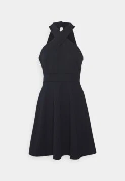 Melody Cross Skater - Cocktail Dress / Party Dress - Navy Blue -Wal G ef680e4ce9e74c2594238c0c56821e22