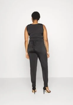 Brady V Neck- Jumpsuit - Black -Wal G f2229635a8354db682bdff50ab89fb52