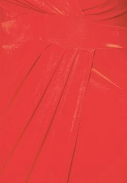 Mag V Neck Midi - Day Dress - Red -Wal G f3eb144d2f6a4757a1b11461209ad1c6